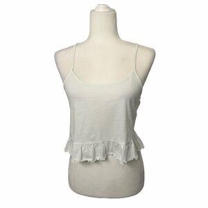 American Eagle Outfitters Cream Ruffle Camisole